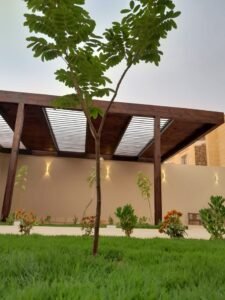 مظلات حدائق خشبية 