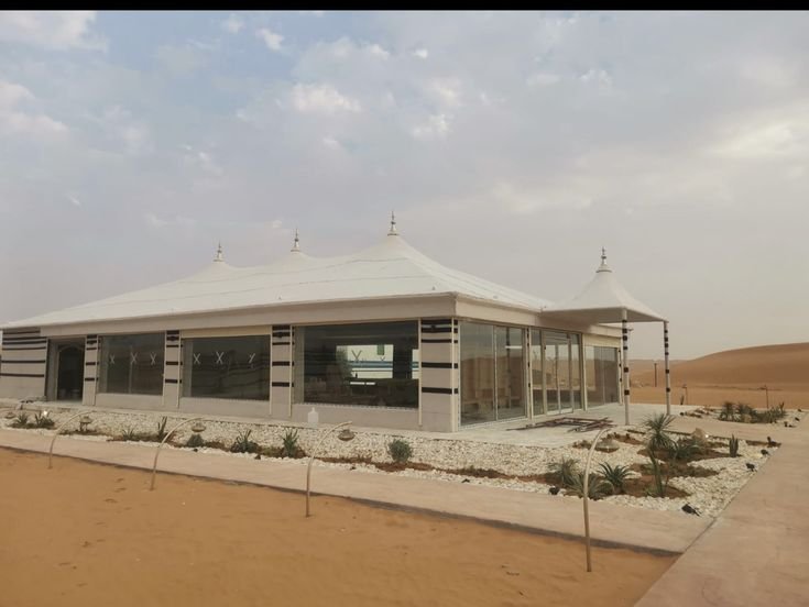 تركيب خيام بيوت شعر في نجران