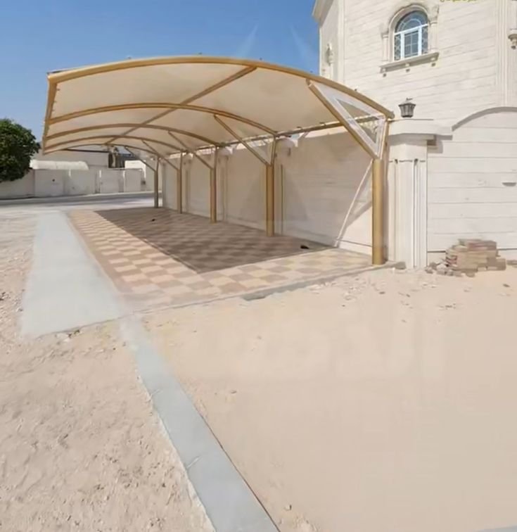 مظلات سيارات حديد شرورة