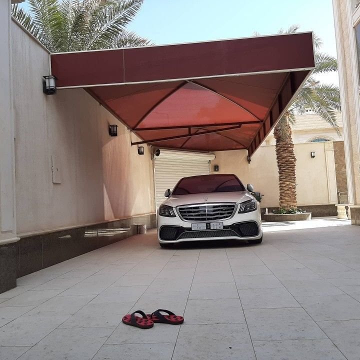 مظلات سيارات بولي إيثيلين نجران