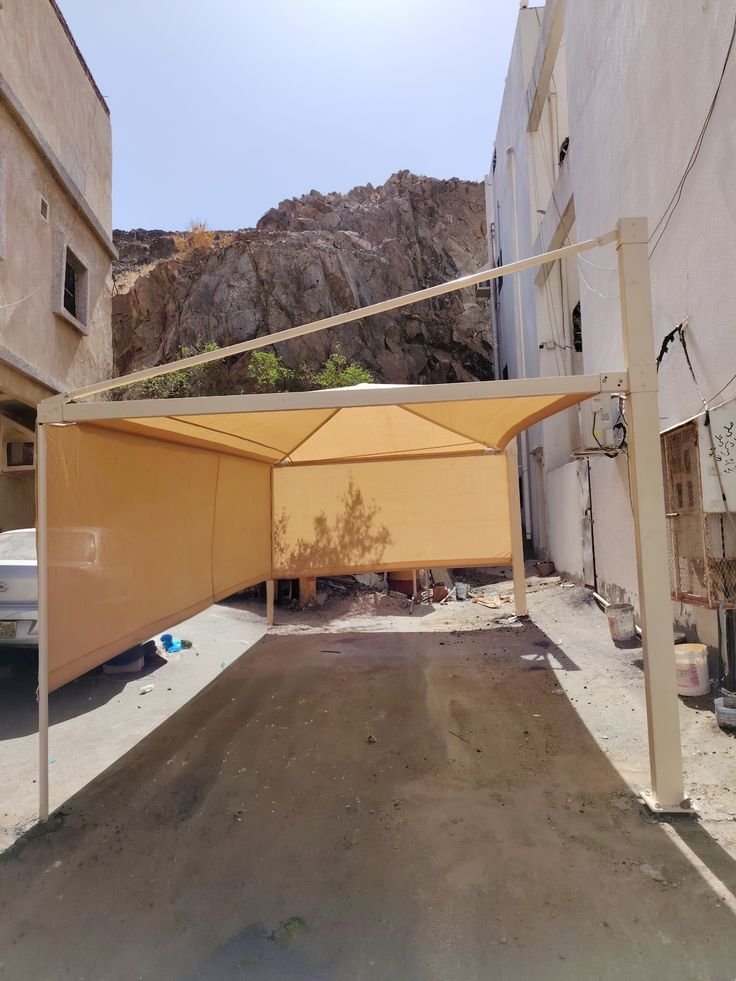 تصميم مظلات سيارات PVC نجران