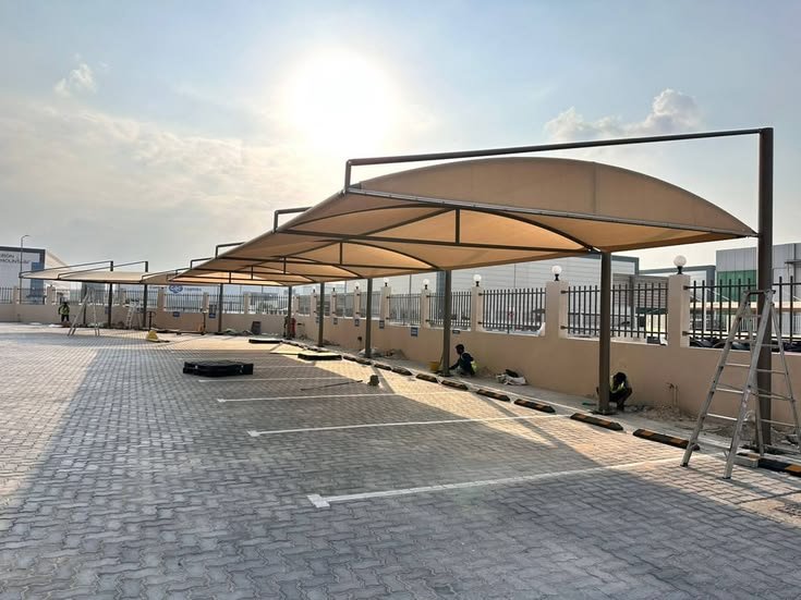 مظلات مواقف سيارات PVC نجران