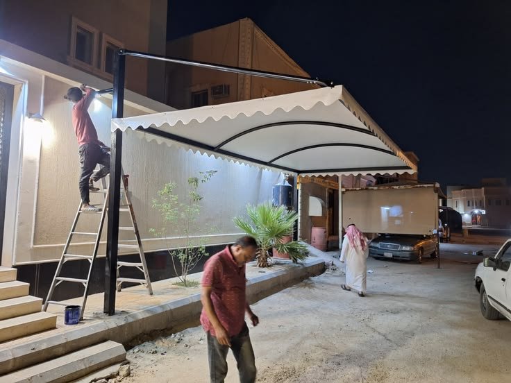 مظلات سيارات PVC نجران